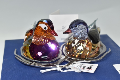 Lot 814: Swarovski 'Paradise Birds – Mandarin Ducks'.
