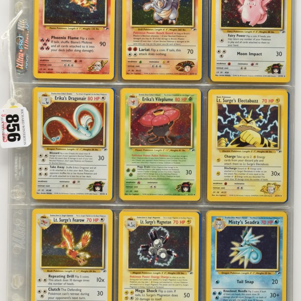 Complete Pokémon Gym Heroes Set Sold £700