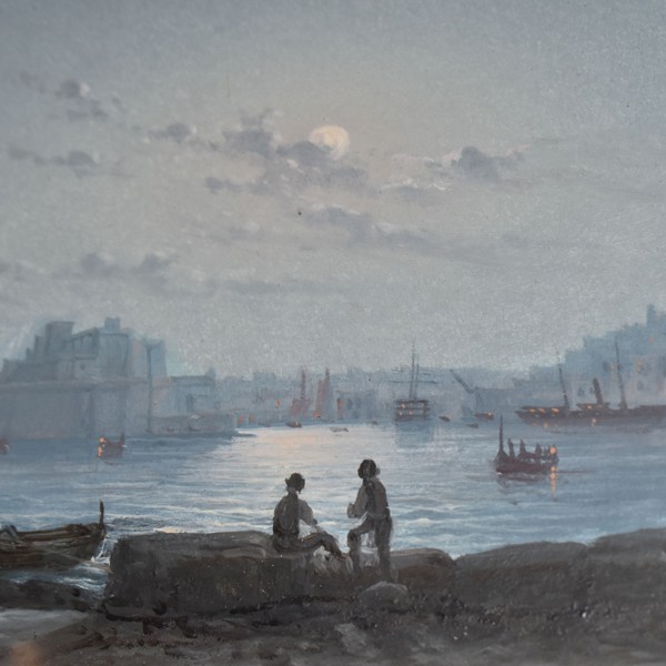 A View Of Malta, Oil On Board Sold £900
