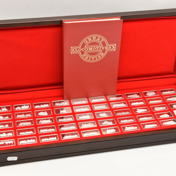 Silver Proof Ingots Of Great British Locomotives By John Pinches Sold £2,200