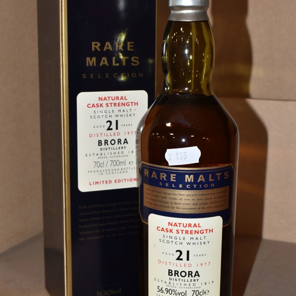 Brora Single Malt Scotch Whisky Aged 21 Years Distilled 1977 Sold £750