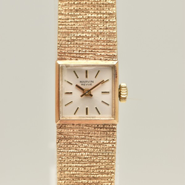 9Ct Gold Marvin Wristwatch Sold £660