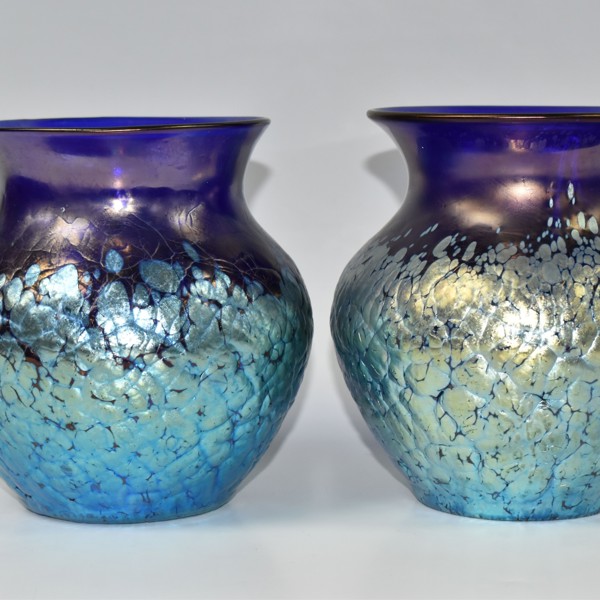 A Pair Of Loetz Phaenomen 377 Vases Sold £900