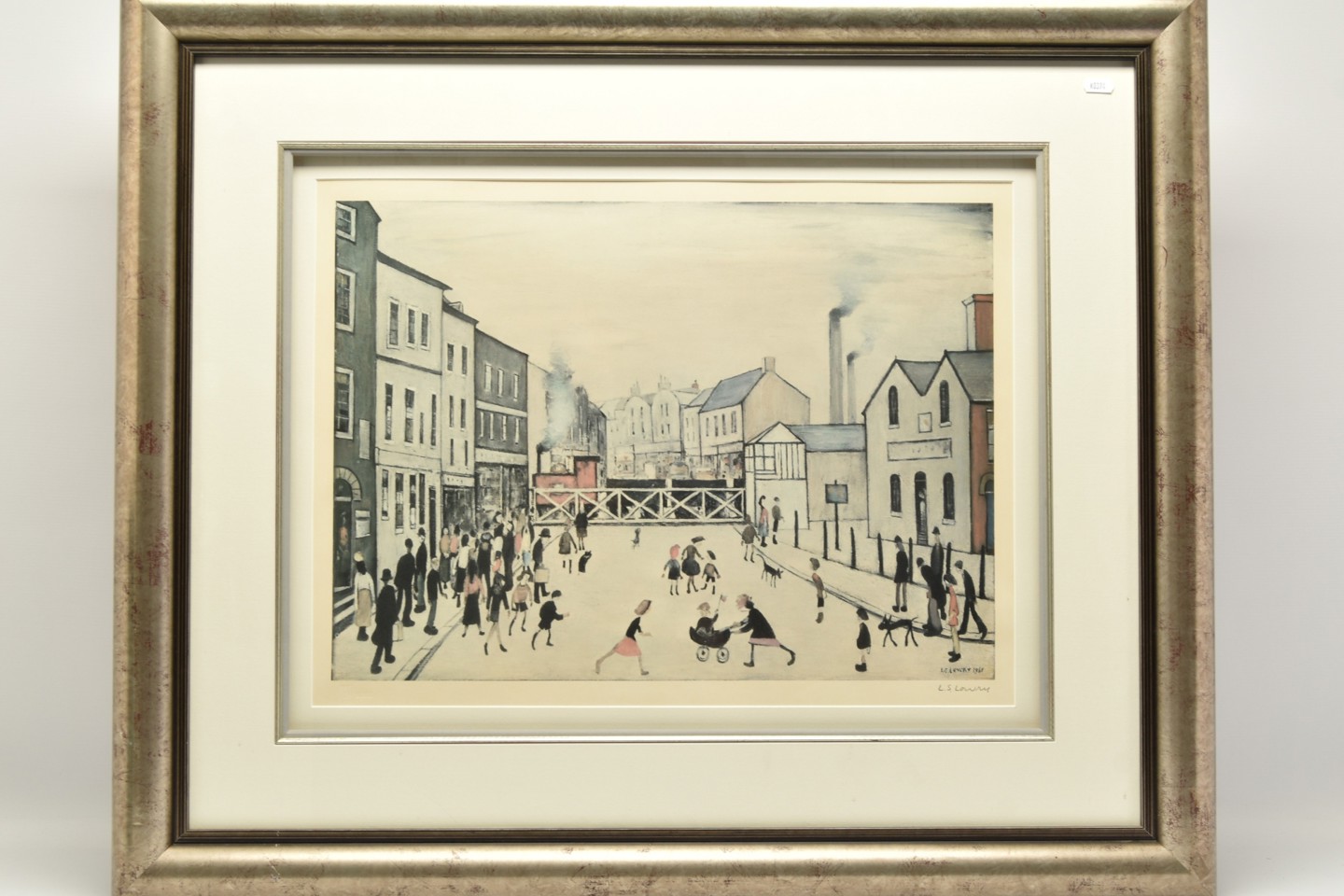 LS Lowry Signed Limited Edition Print 'Level Crossing, Burton Upon Trent' Sold £1,700 Web