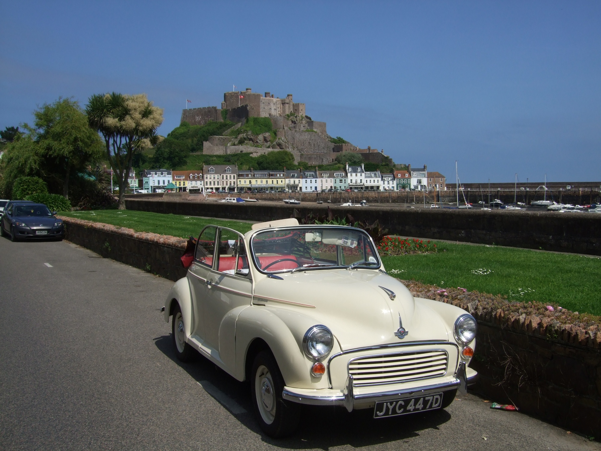 Morris Minor 1000 Convertible At Mont Orgueil Castle Jersey