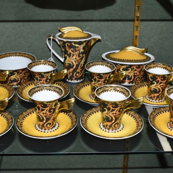 Rosenthal Versace Barocco Part Coffee Set Sold £440