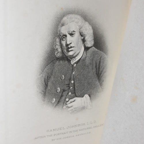 The auction includes works by and about Dr Samuel Johnson.