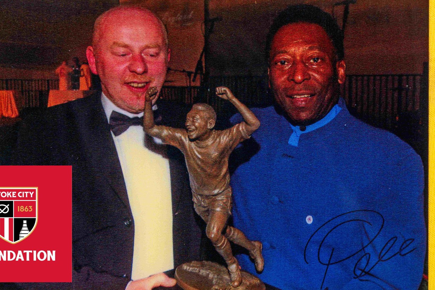 Pele and sculpture photo Stoke City FC NEW web page top.jpg