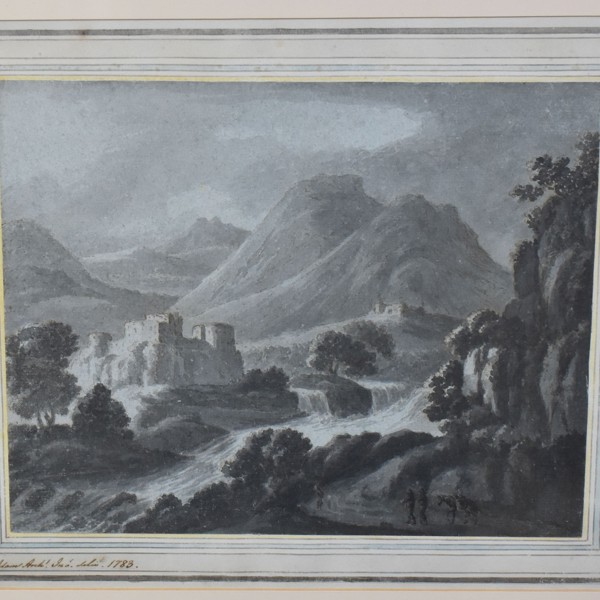 Robert Adam 1783 Landscape Ink On Paper Sold £1,100