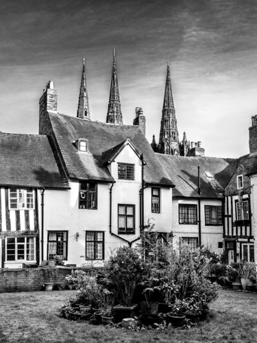 This striking image of Vicars Close is another of the photographs on display. © Richard Moore / Lichfield Camera Club