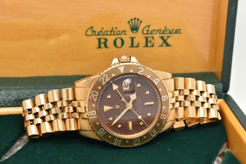 The 1974 timepiece is an 18ct gold example of one of the most iconic designs by watch giant Rolex.