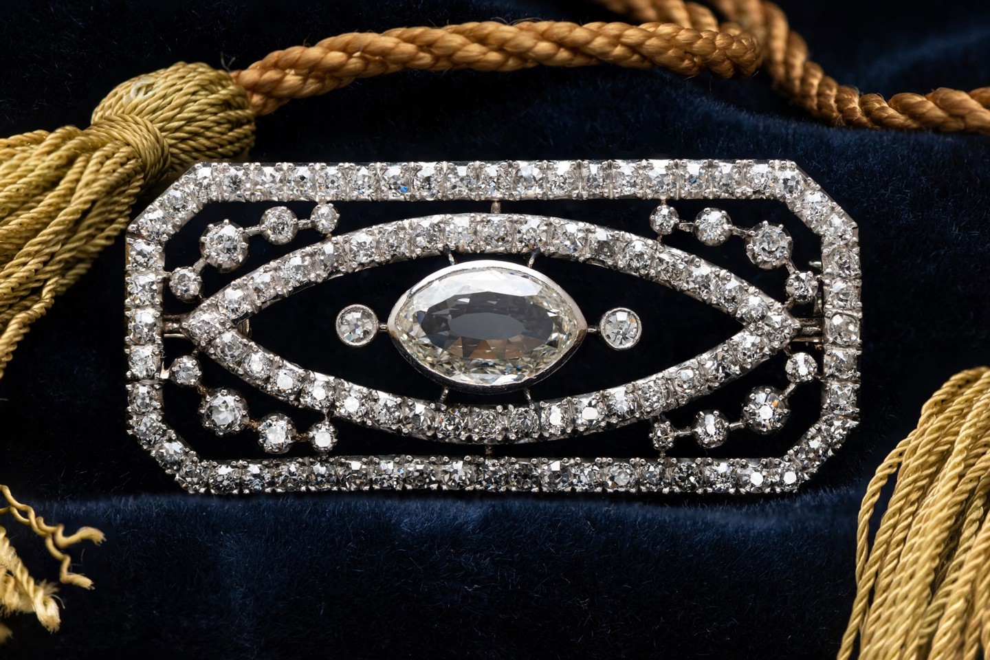 Art Deco Diamond Brooch Sold £2,300