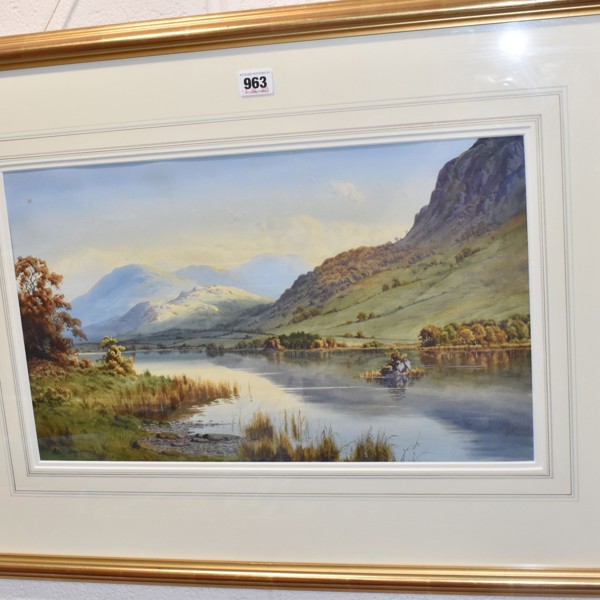 Edward Horace Thompson 'Now Comes Still Morning On Rydal Water And Bat Scar' Sold £660