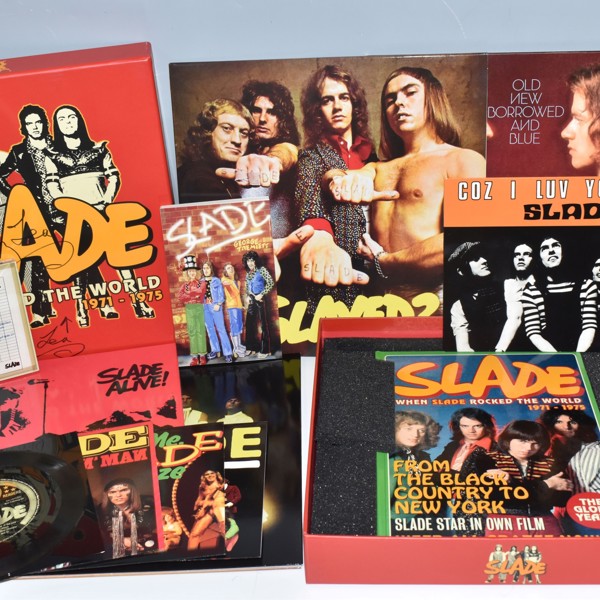 Slade Boxset Signed By Jim Lea Sold £420