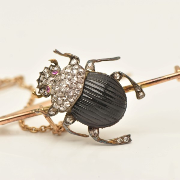 Late C19th Large Beetle Insect Brooch Sold £1,250