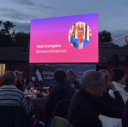 Richard was 'honoured' to act as compère.