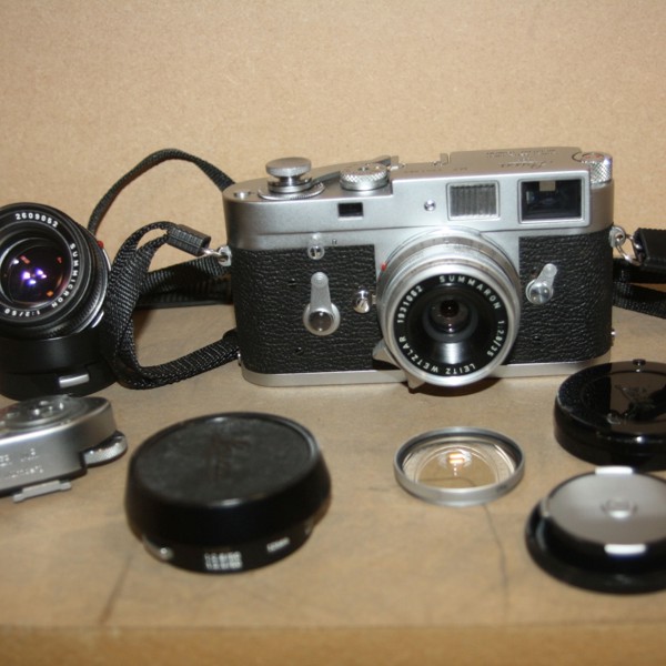 Leica M2 Film Camera With Summaron And Summicron Lenses Sold £2,000