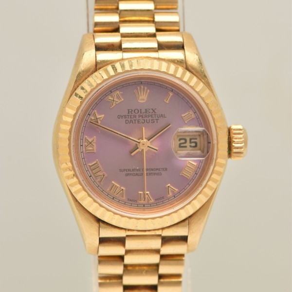 402 18Ct Gold Rolex Lady Datejust Watch