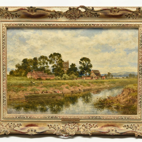 'The Severn Below Worcestershire' Attributed To Benjamin Williams Leader Sold £1,150