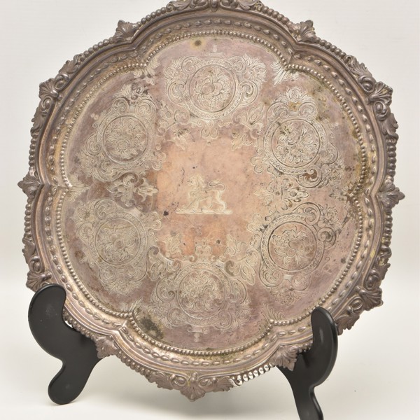 Late Victorian Silver Salver Sold £1,040
