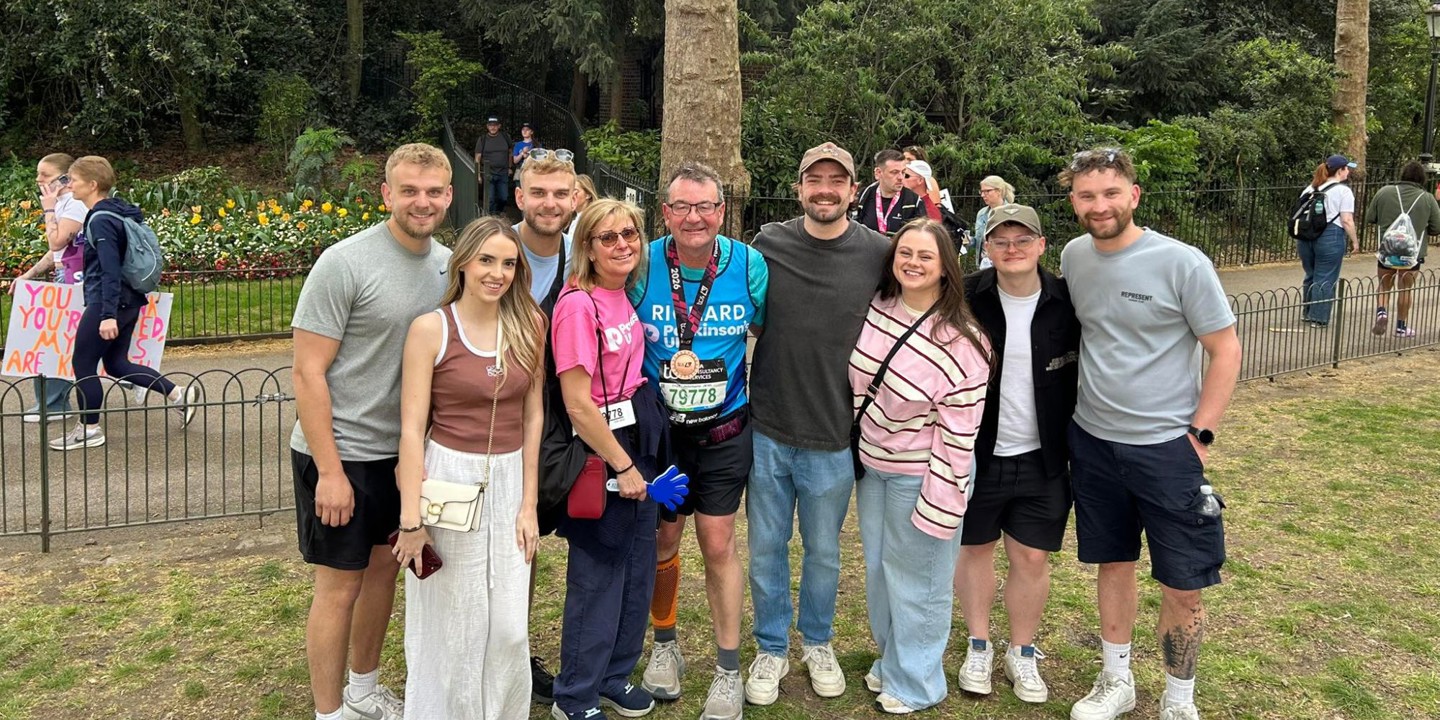 Web Richard Winterton 2026 London Marathon Finish With Family