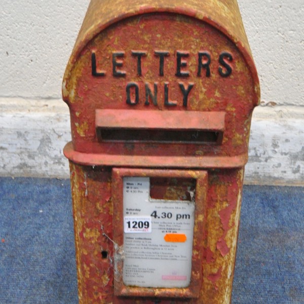 Cast Iron GR Royal Letter Box Sold £400