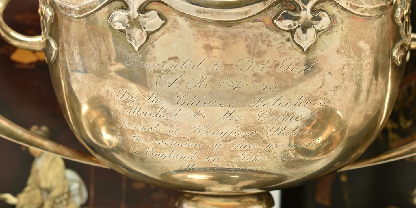 Silver Cup Presented To Det Supt AH Aiers 1931