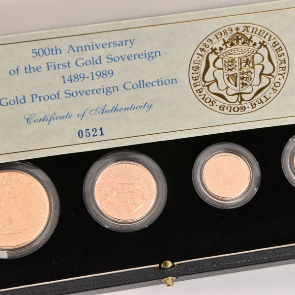 Royal Mint 500Th Anniversary 1St Gold Sovereign 1489 1989 Gold Proof Collection Sold £7,800