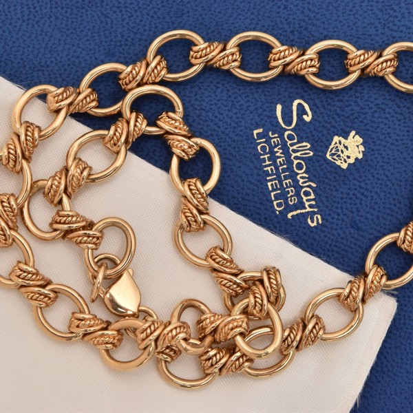 9Ct Gold Fancy Link Chain Sold £1,600