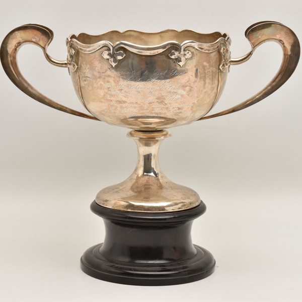 Early C20th Chinese Silver Presentation Trophy Cup To Det Supt Aiers Sold £500