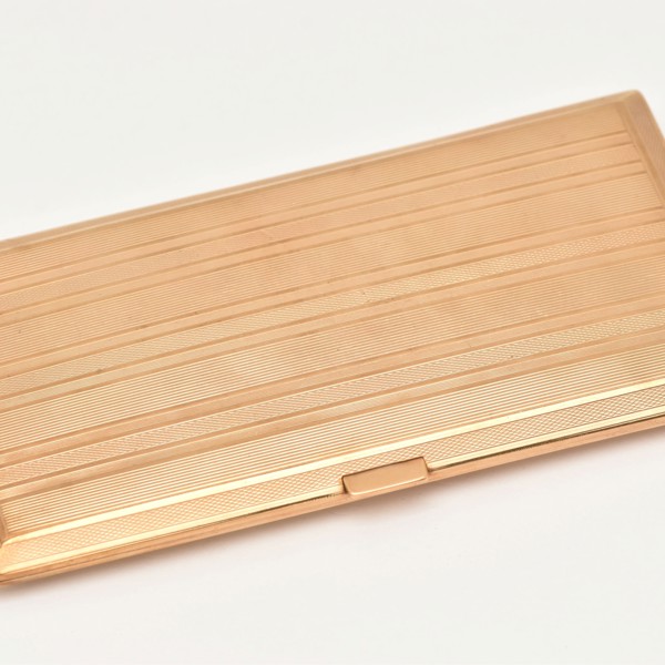 Early C20th 9Ct Gold Cigarette Case Sold £6,400