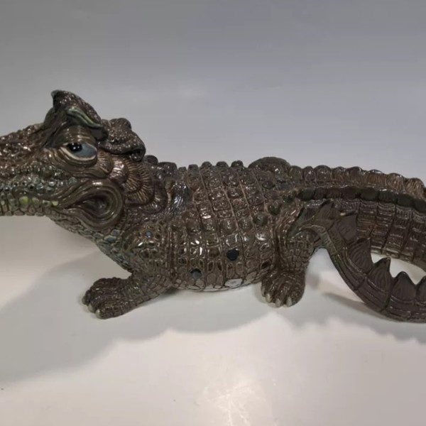 Errol grotesque crocodile figure by Andrew Hull for Cobridge Stoneware sold £440.jpg