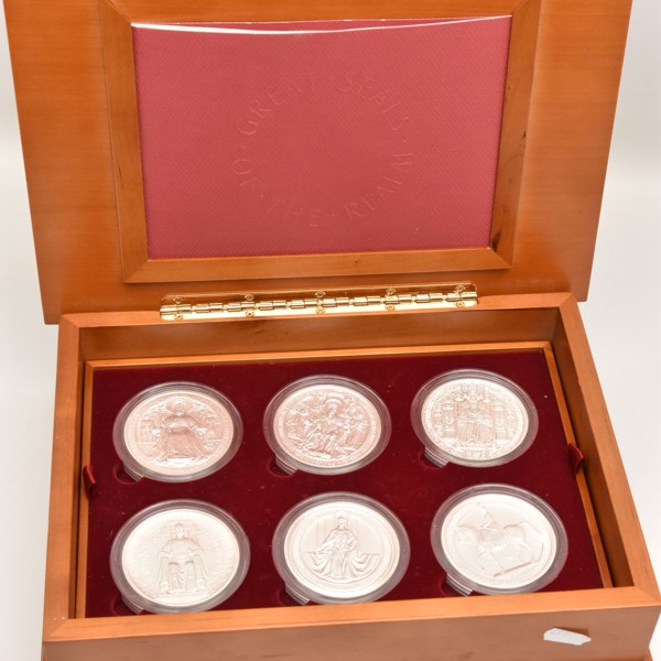 Cased Set Of Great Seals Of The Realm Sold £1,000