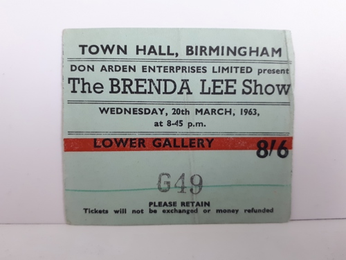This 1963 Brenda Lee performance was promoted by Don Arden.