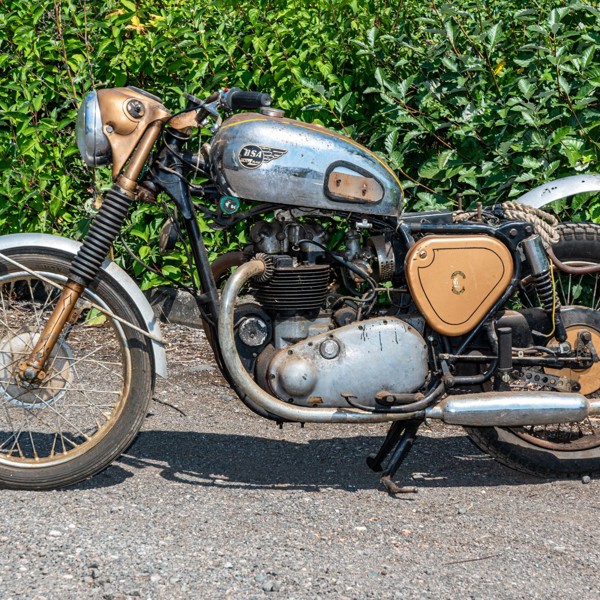 1955 BSA Golden Flash 650cc with cherished number plate sold £3,600.jpg