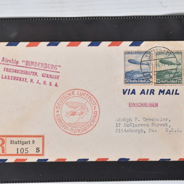 Hindenburg Airmail Part Of Stamps Collection Sold £1,700 Web
