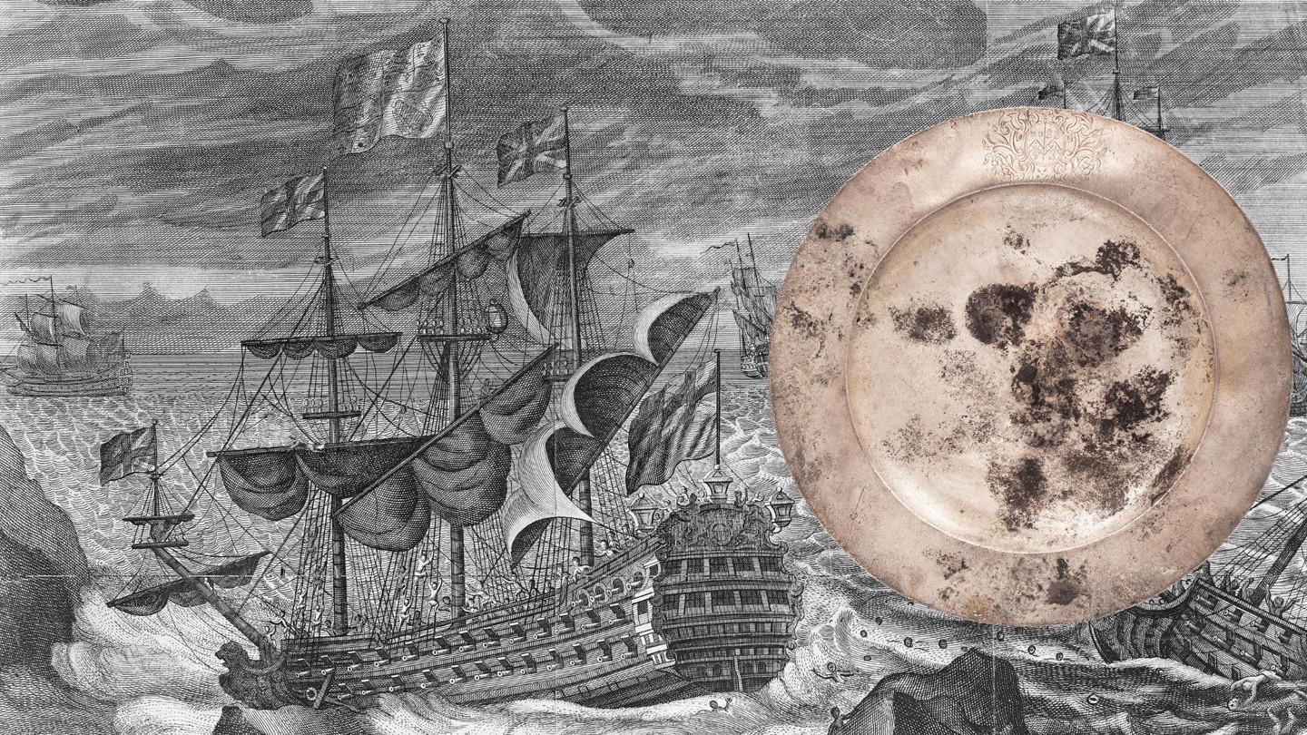 HMS Association Silver Plate Public Domain Engraving