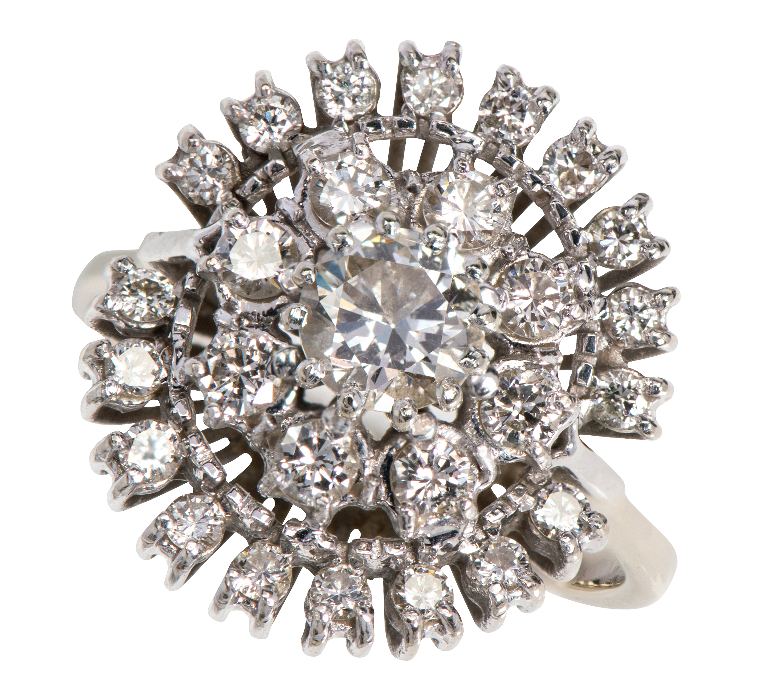 Diamond Cluster Ring