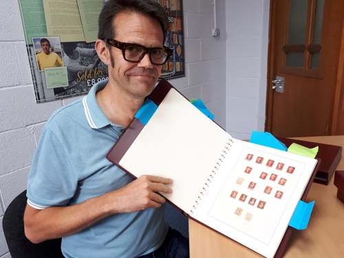 Stamp expert Phil Ives.