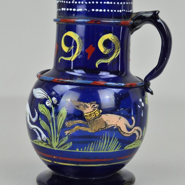 C16th Blue Glass Ewer Sold 6 500