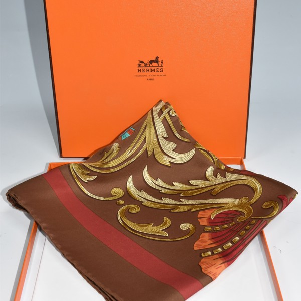 Vintage Hermes Silk Scarf 'Cheval Turc' With Original Box Sold £260