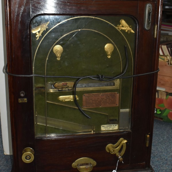 Vintage Nulli Secundus Penny Machine By Charles Evans Of Birmingham Sold £1,150