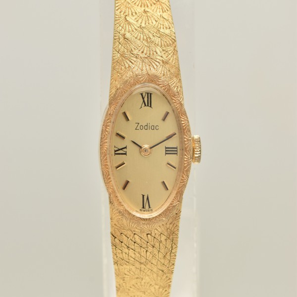 Zodiac Hand Wound Movement Gold Wristwatch Sold £1,250