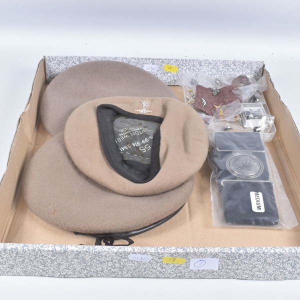 3 SAS Berets And Special Forces Badges Sold £320
