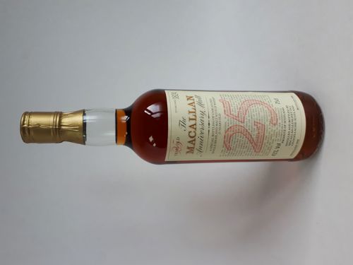 Sold for £4,600: The Macallan 25th anniversary single malt, distilled 1958.