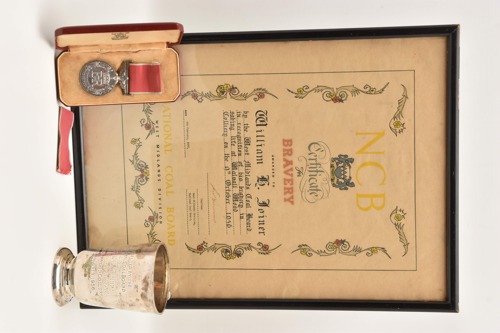 The archive honours the bravery of William Henry Joiner, an acting overman at the Cannock Chase mine, for his efforts after a major roof fall at Walsall Wood Colliery&nbsp;in October 1956.