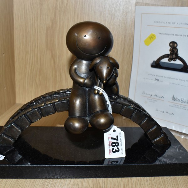 Doug Hyde 'Watching The World Go By' Ltd Edition Bronze Sculpture Sold £420