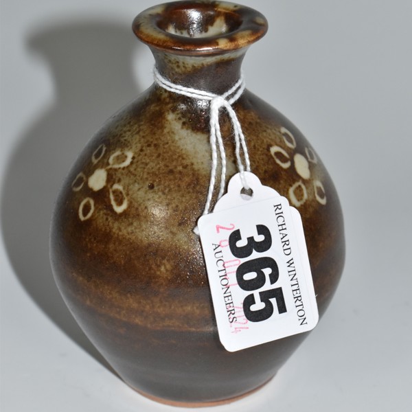 Bernard Leach Stoneware Vase Sold £280