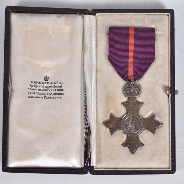 WW1 Military MBE To Captain Reginald Frank Shaw Sold £440