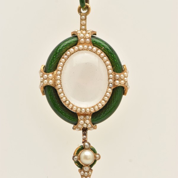 Late C19th Enamel Pendant Sold £1,050